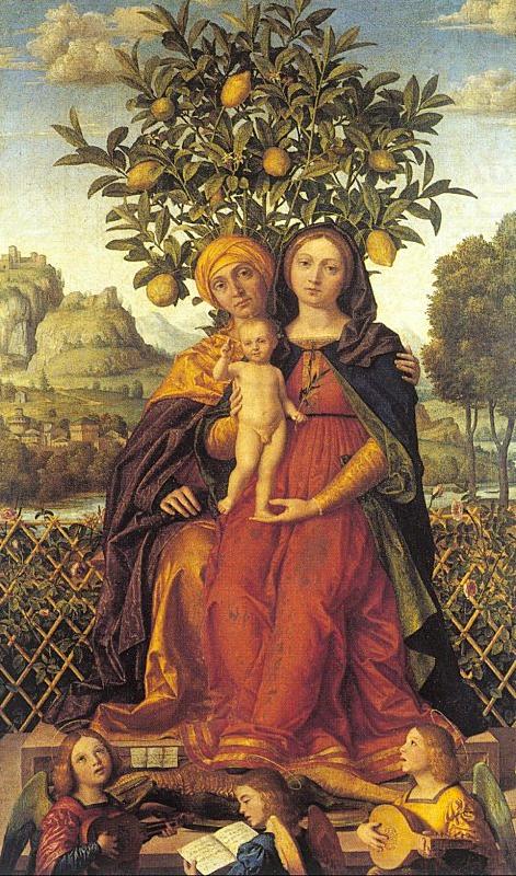 Libri, Girolamo dai The Virgin and Child with Saint Anne china oil painting image